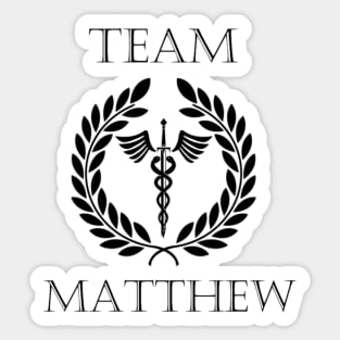 Team Matthew Badge Sticker